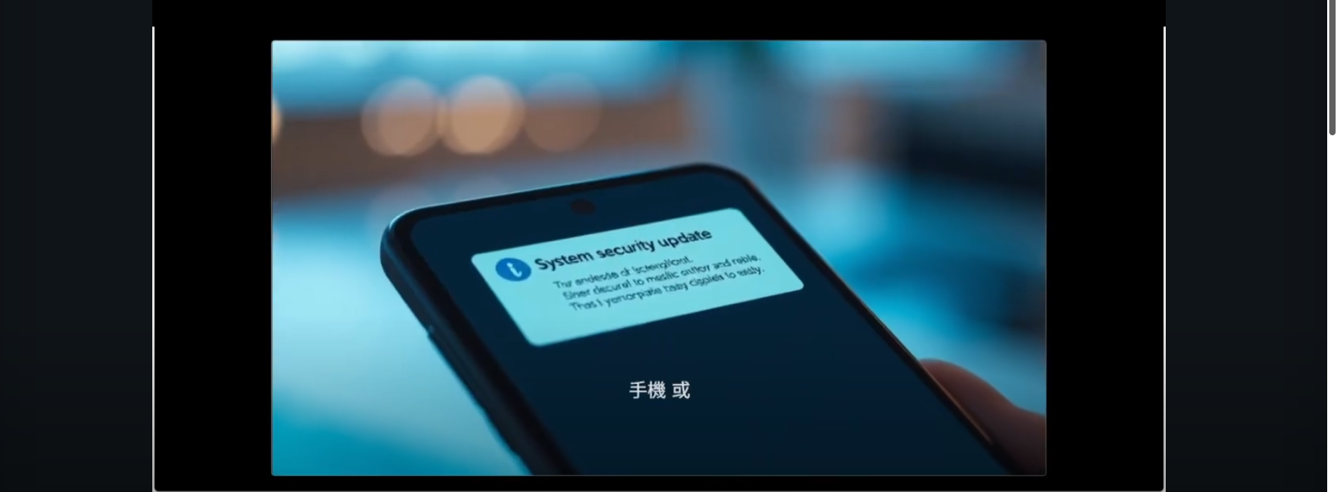 安全性更新示意圖